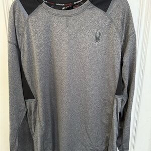 Spyder Men's Long Sleeve Gray Tee